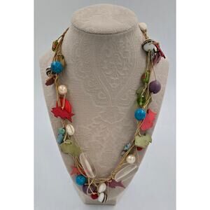 Natural Style Fisherwoman Fishing Necklace